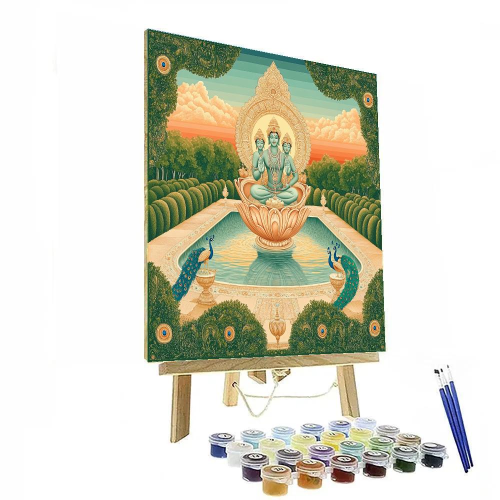 Brahma Shankha Garden Of Origins Painting by numbers kit