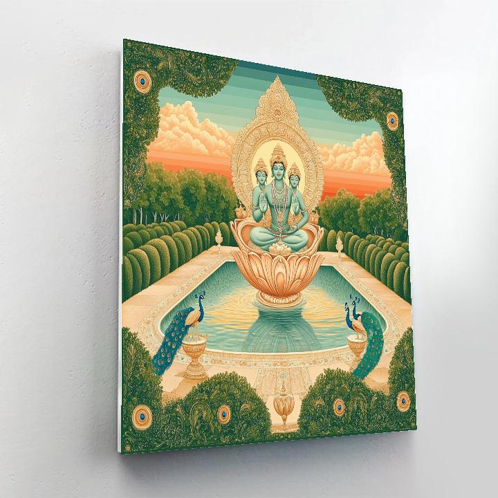 Brahma Shankha Garden Of Origins Painting by numbers kit