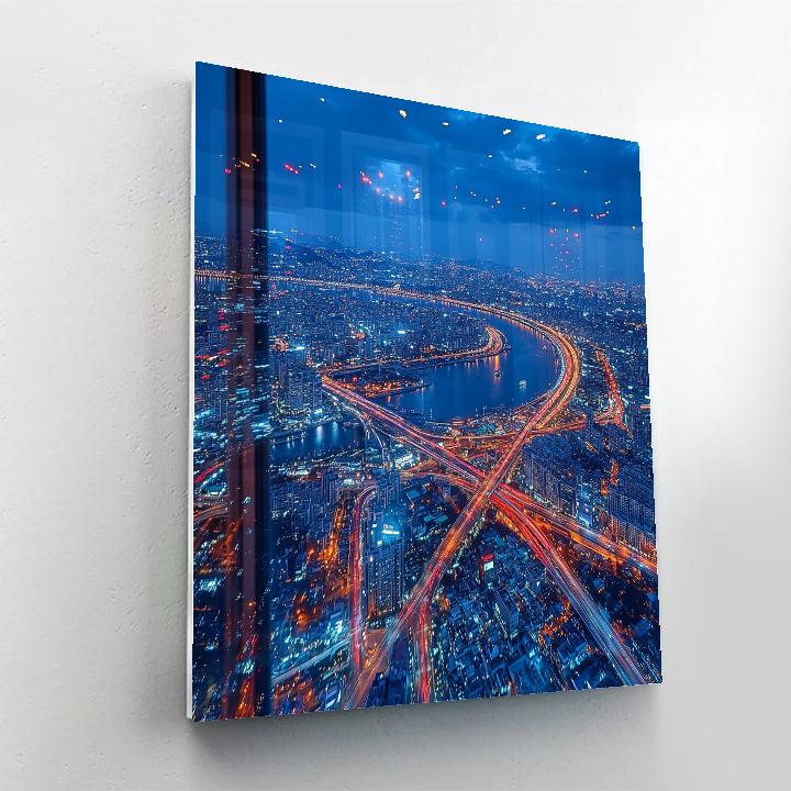 Seoul Sky At Lotte World Tower Observatory Seoul South Korea Paint by numbers art