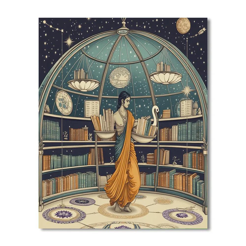 Astral Library Dome With Brahma Numbered painting kits