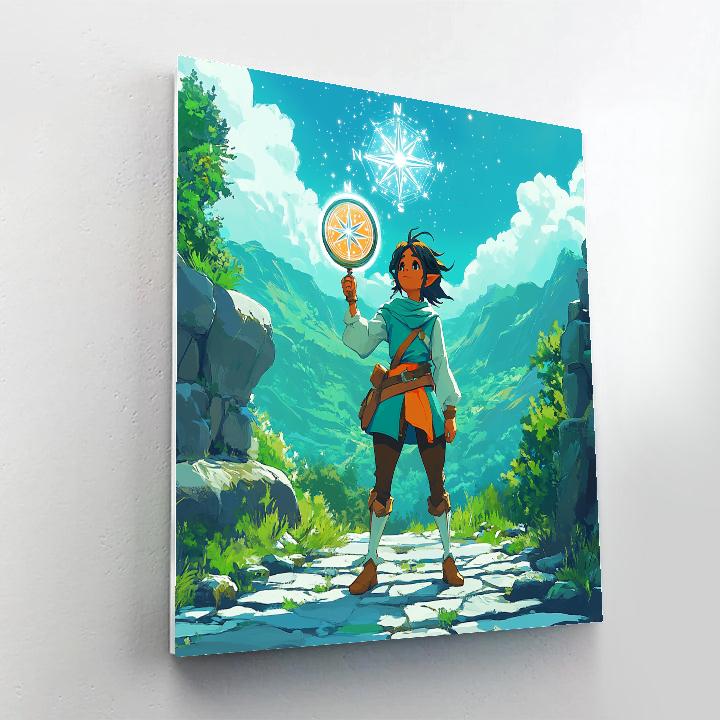 Raya Crystal Star Compass Quest Numbered painting kits