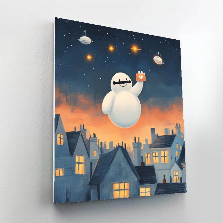 Baymax Orbital Care Patrol Paint by numbers art