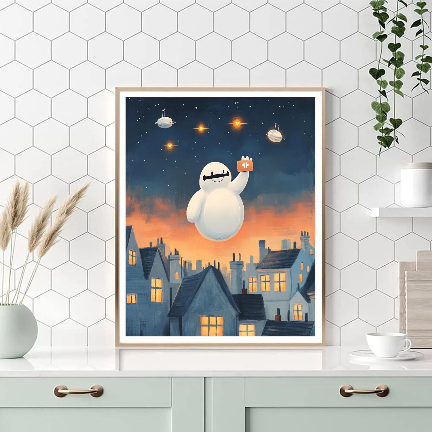 Baymax Orbital Care Patrol Paint by numbers art