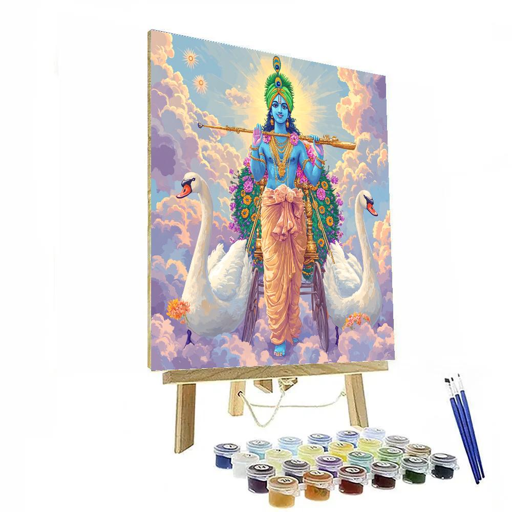 The Floating Chariot Of Flower Clouds painting number kit