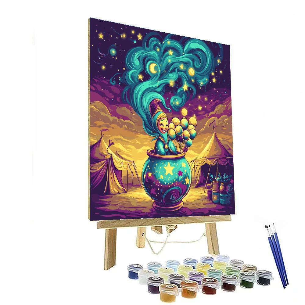 Genie Cosmic Balloon Bazaar painting number kit