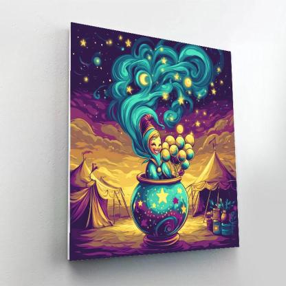 Genie Cosmic Balloon Bazaar painting number kit