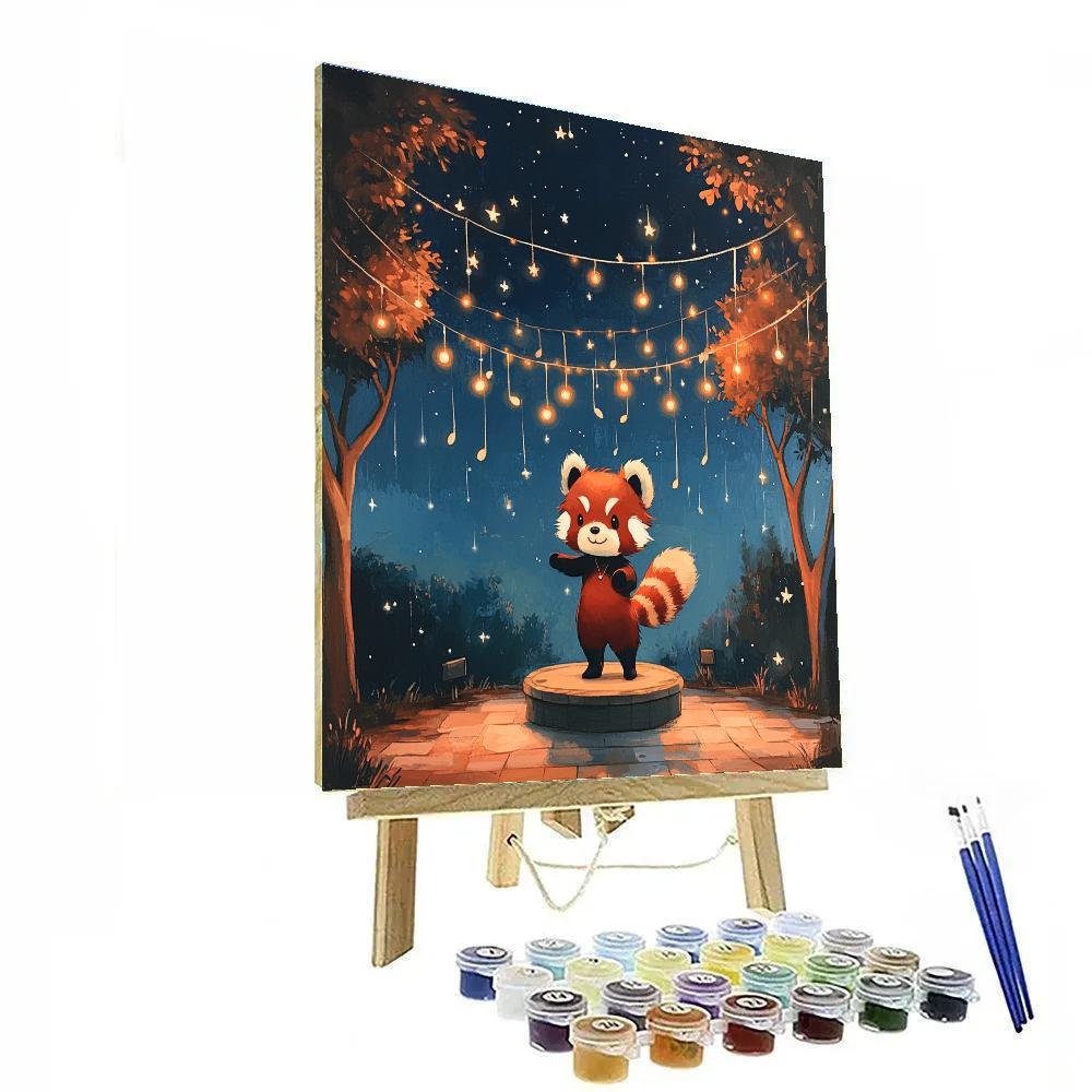 Mei Lee Red Panda Starlight Dance DIY paint by numbers