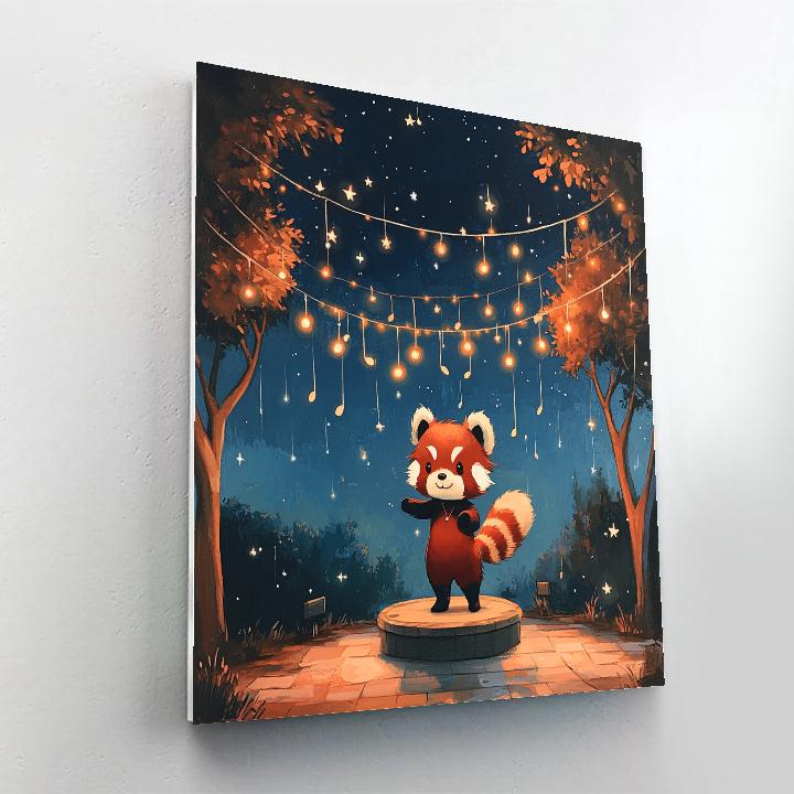Mei Lee Red Panda Starlight Dance DIY paint by numbers