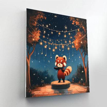 Mei Lee Red Panda Starlight Dance DIY paint by numbers