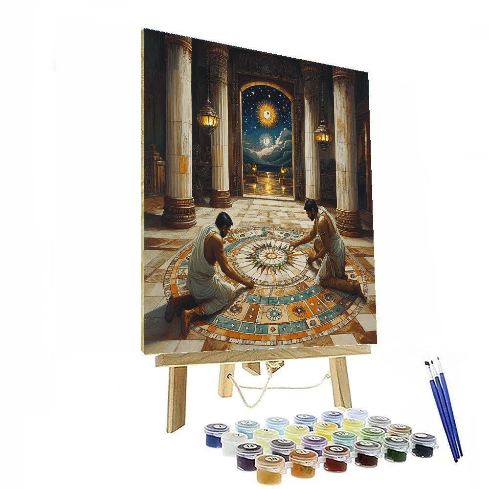 Brahma Artisan Of The Timewheel Mosaic Paint by numbers art