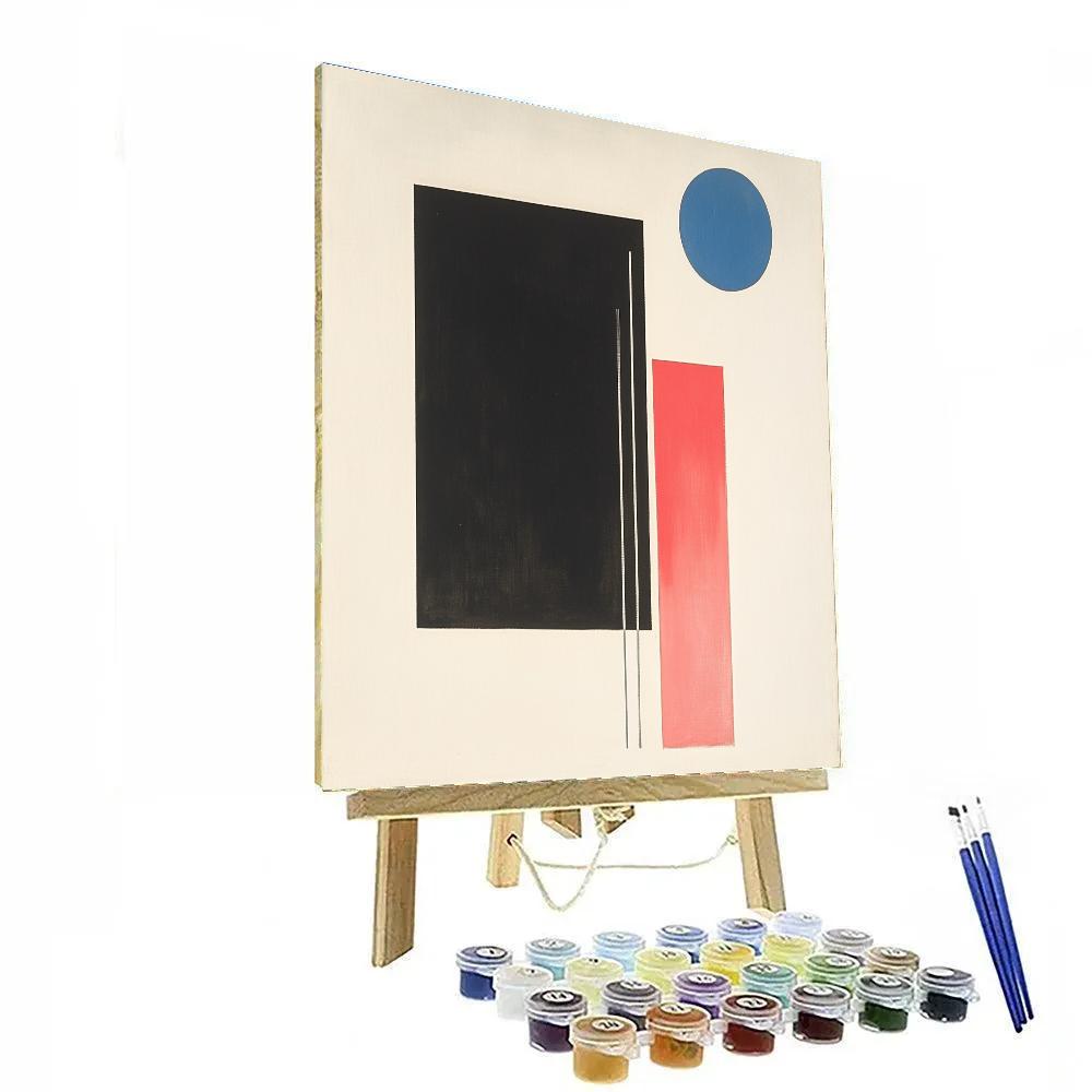 Kazimir Malevich Inspired Quantum Eclipse Syntax DIY paint by numbers