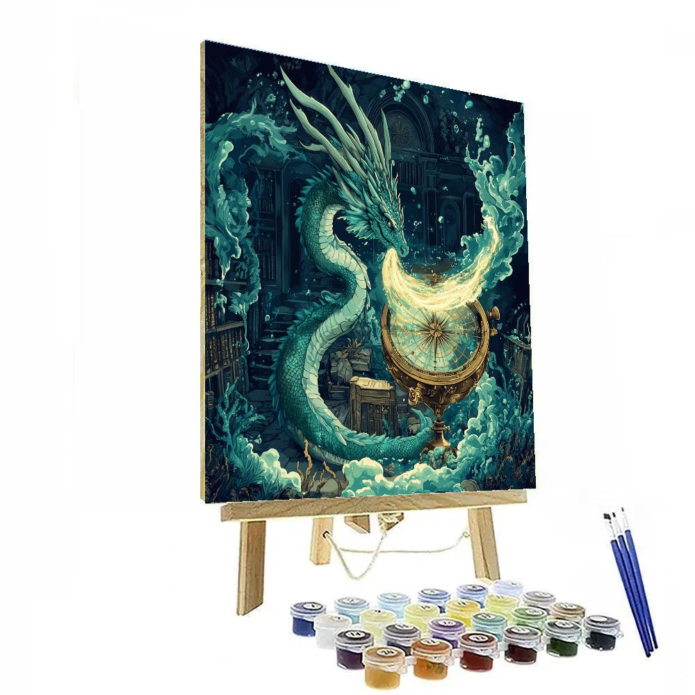 Tideglass Dragon Cartographer paint by numbers