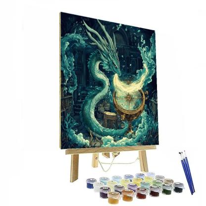 Tideglass Dragon Cartographer paint by numbers