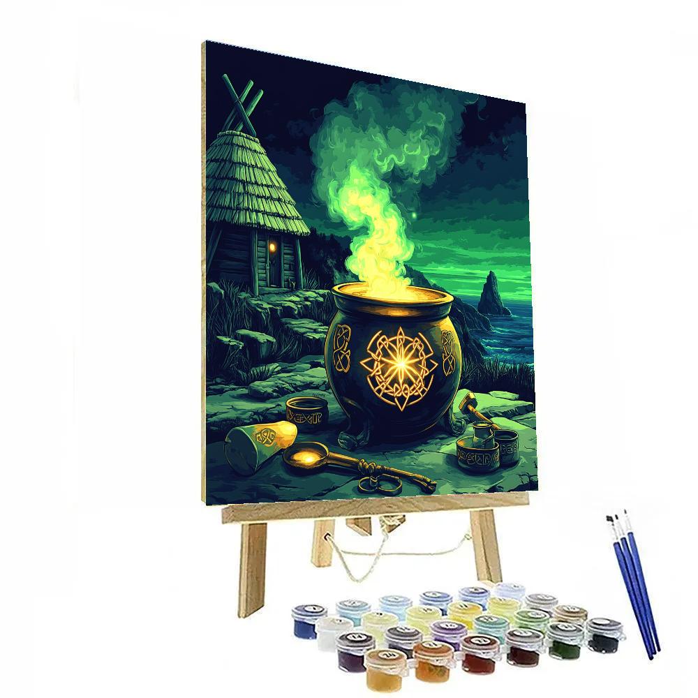 Glassmaker Of The Celtic Starforge Number painting