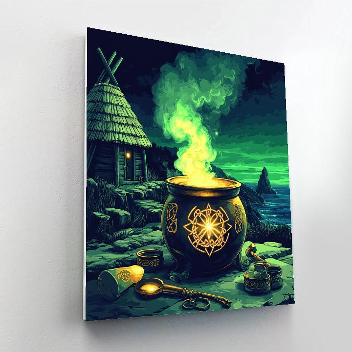 Glassmaker Of The Celtic Starforge Number painting