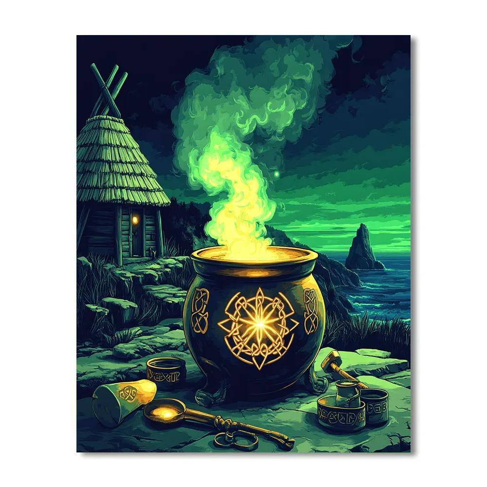 Glassmaker Of The Celtic Starforge Number painting