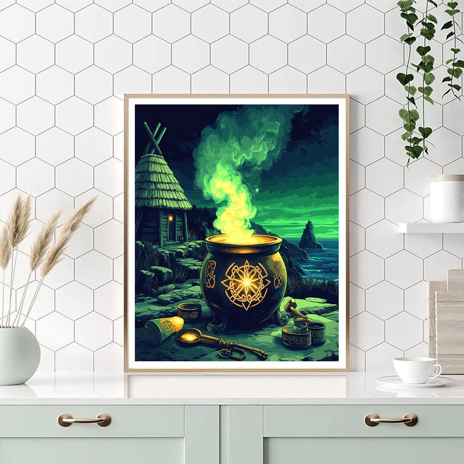 Glassmaker Of The Celtic Starforge Number painting