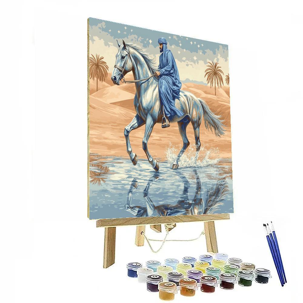 Desert Mirror Horse Caravan paint by numbers