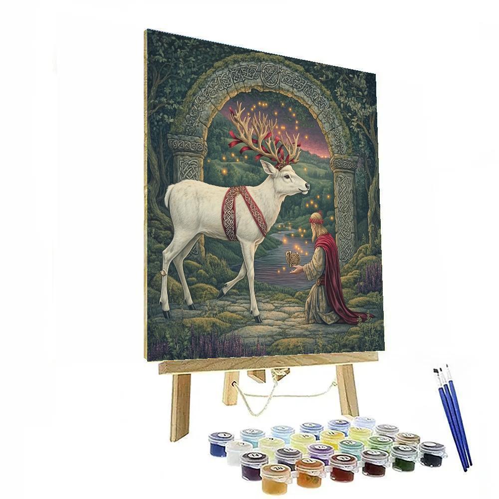 Sacred Grove Ceremony In Celtic Twilight Numbered painting kits