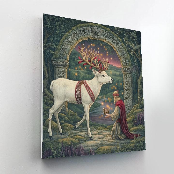 Sacred Grove Ceremony In Celtic Twilight Numbered painting kits