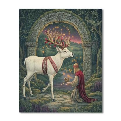 Sacred Grove Ceremony In Celtic Twilight Numbered painting kits