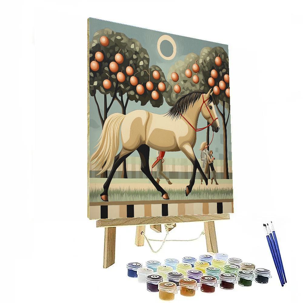 Clockwork Orchard With Horse Canter Paint by numbers kits