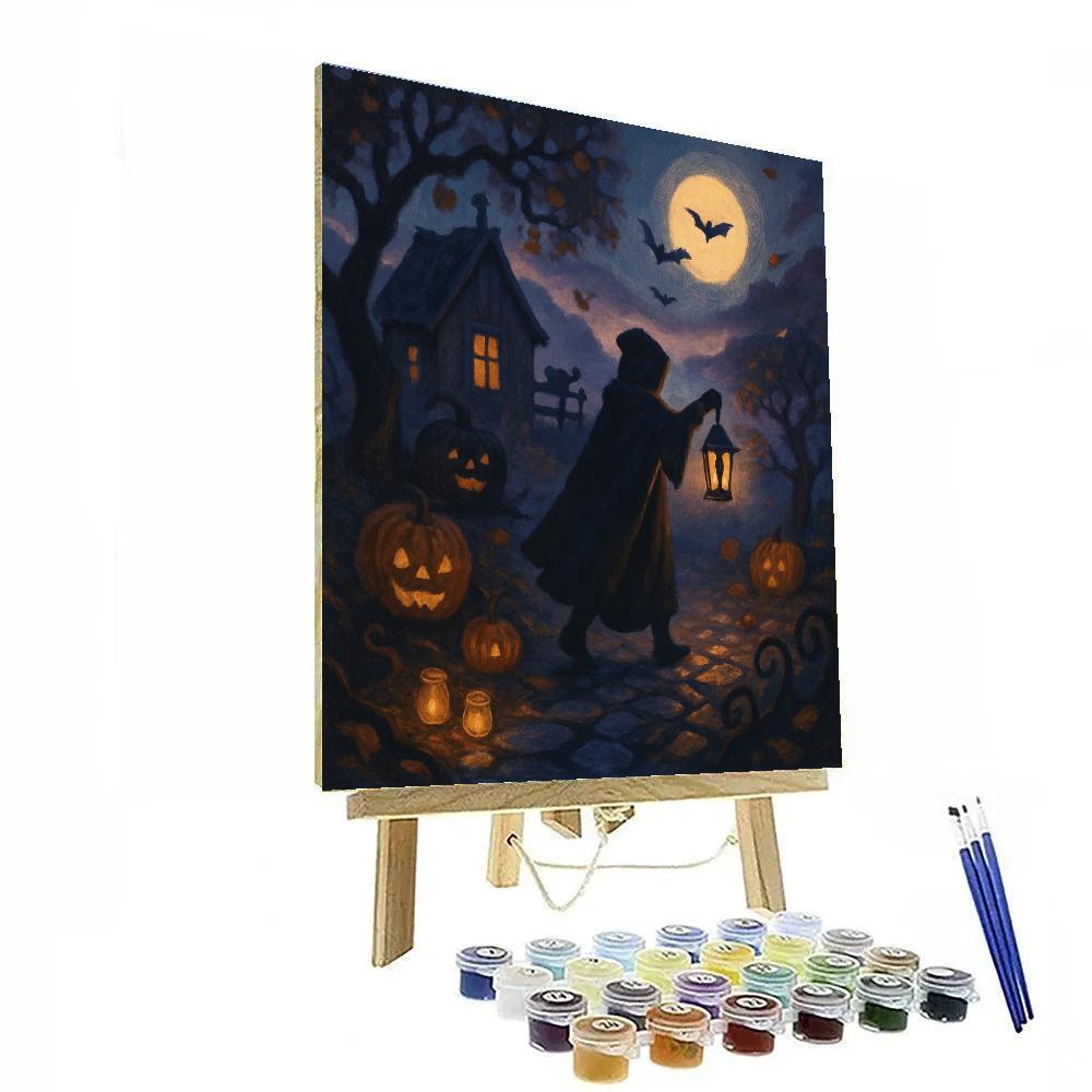 Lanterns Across The Hollow Orchard Numbered painting kits