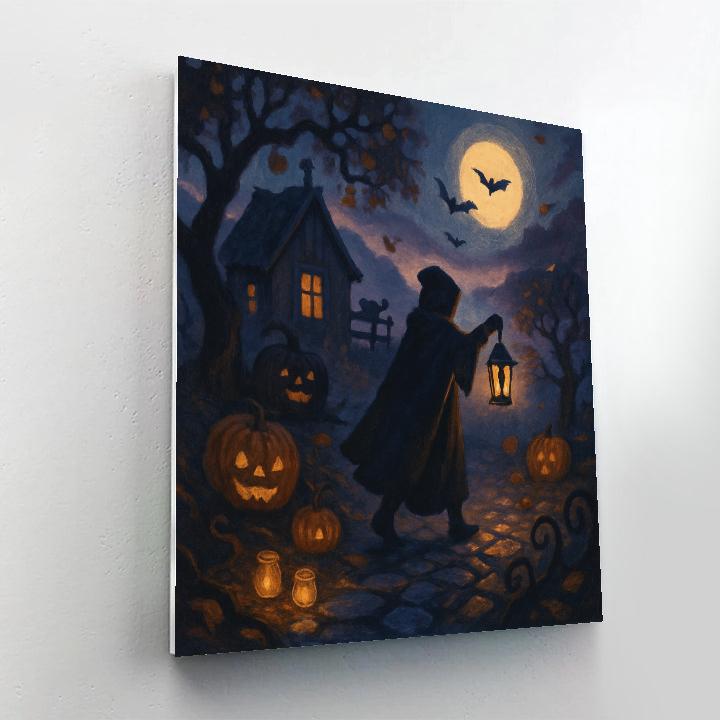 Lanterns Across The Hollow Orchard Numbered painting kits