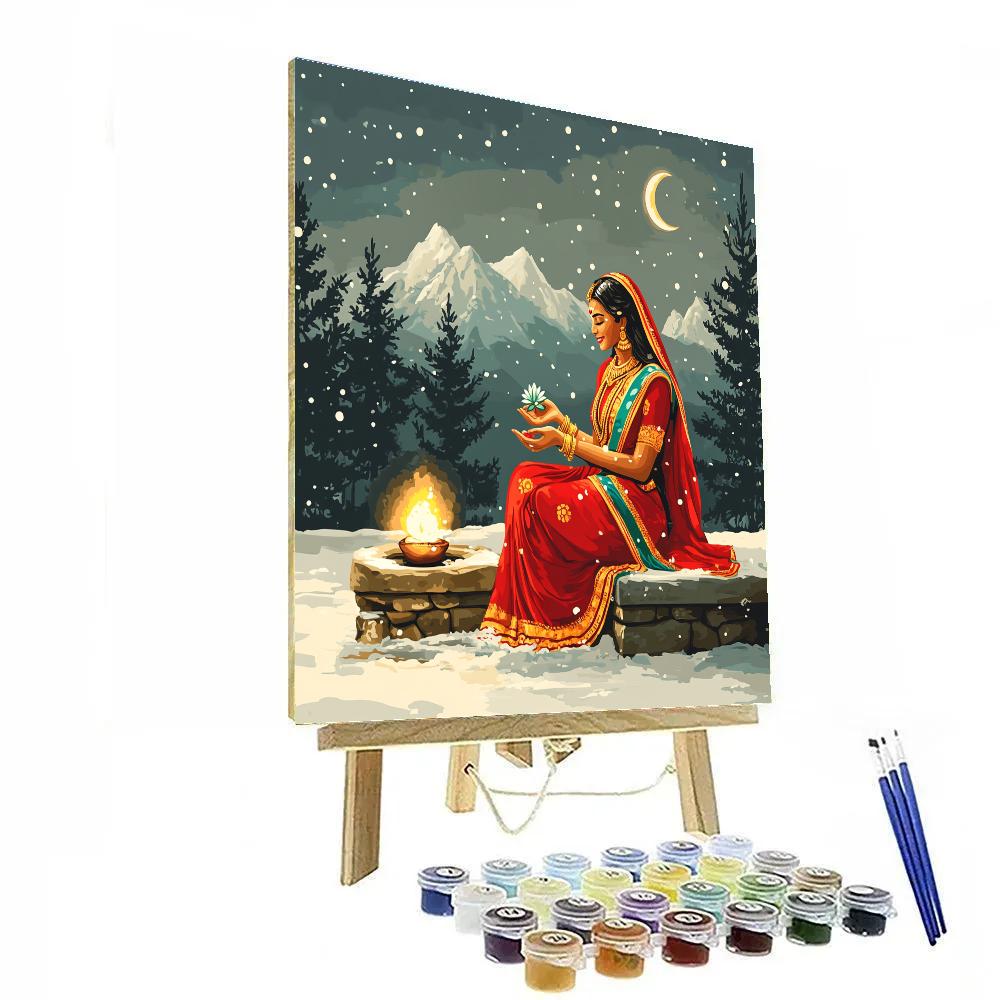 Mountain Hearth Parvati Blessing Painting by numbers kit