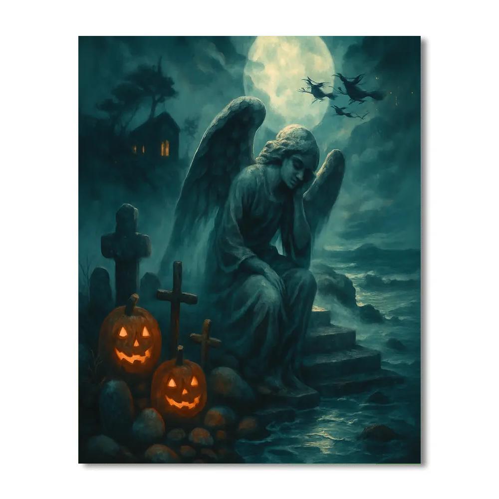 The Tidepool Graveyard At Witchlight Bay Numbered painting kits