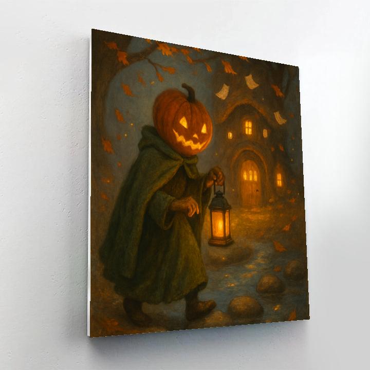 The Lantern Librarian Of Pumpkin Hollow Numbered painting kits