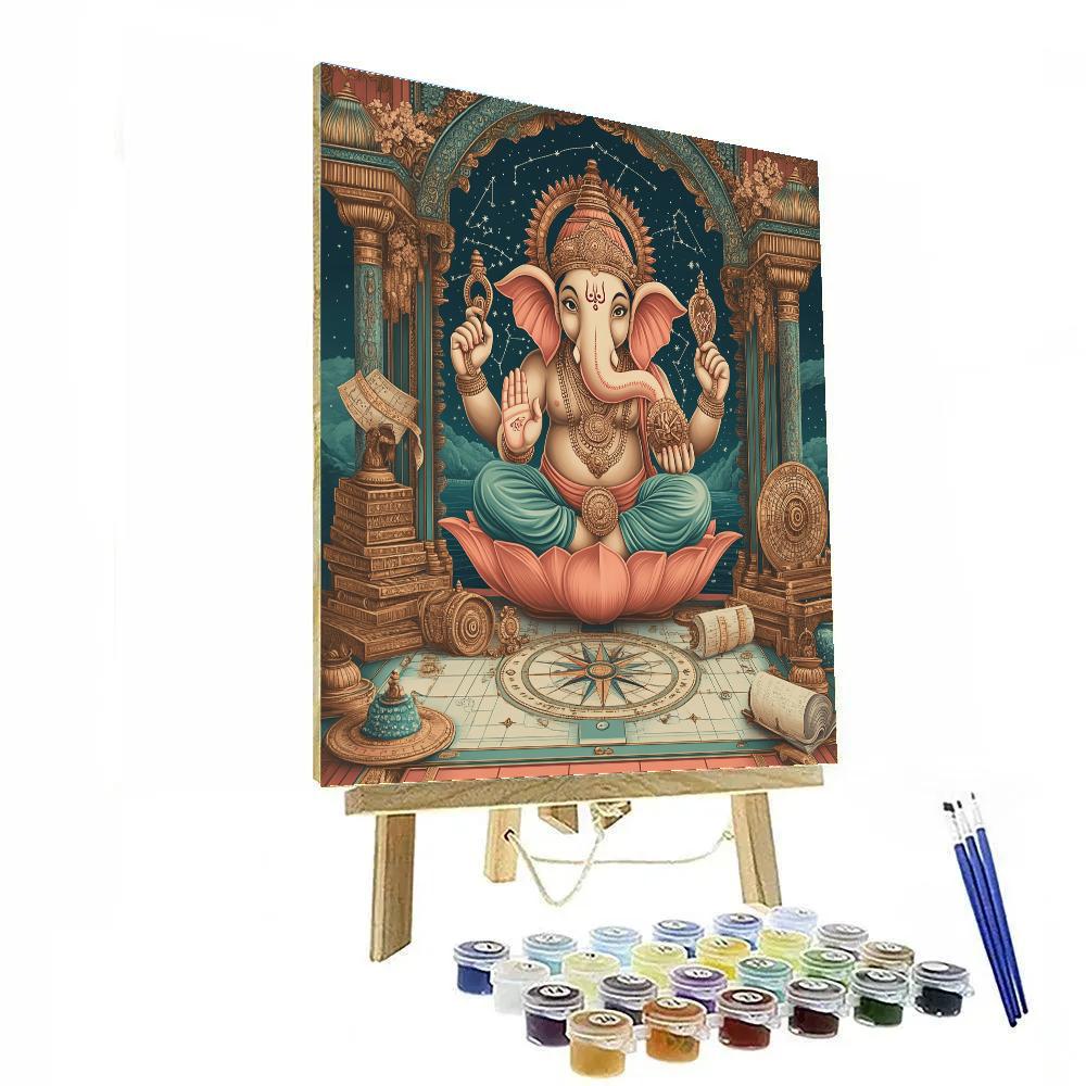 Clockwork Lotus Ganesha Painting by numbers kit