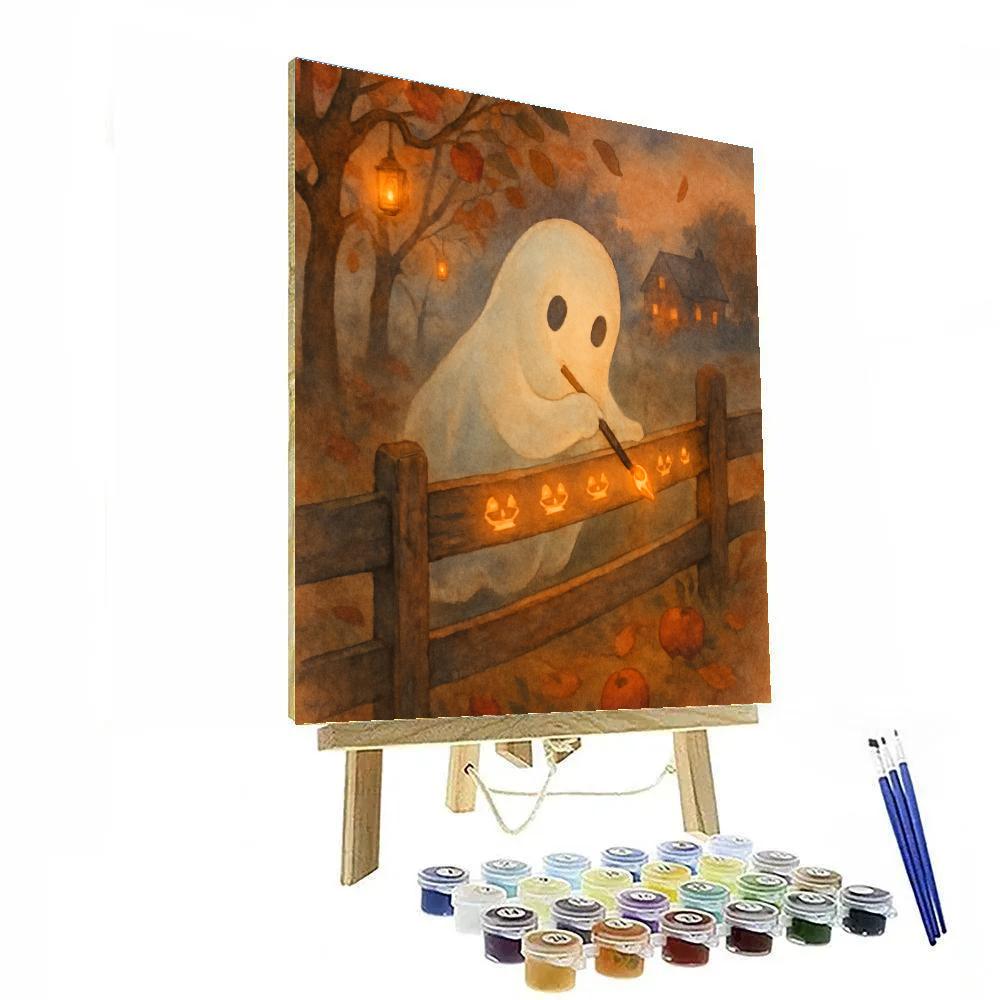 The Ghost Painter Of The Orchard Fence painting number kit