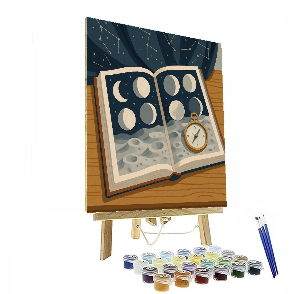 Cartographer Dreamscape Moon Phase Atlas paint by number