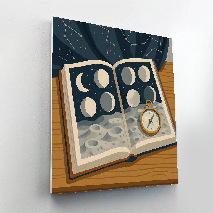 Cartographer Dreamscape Moon Phase Atlas paint by number