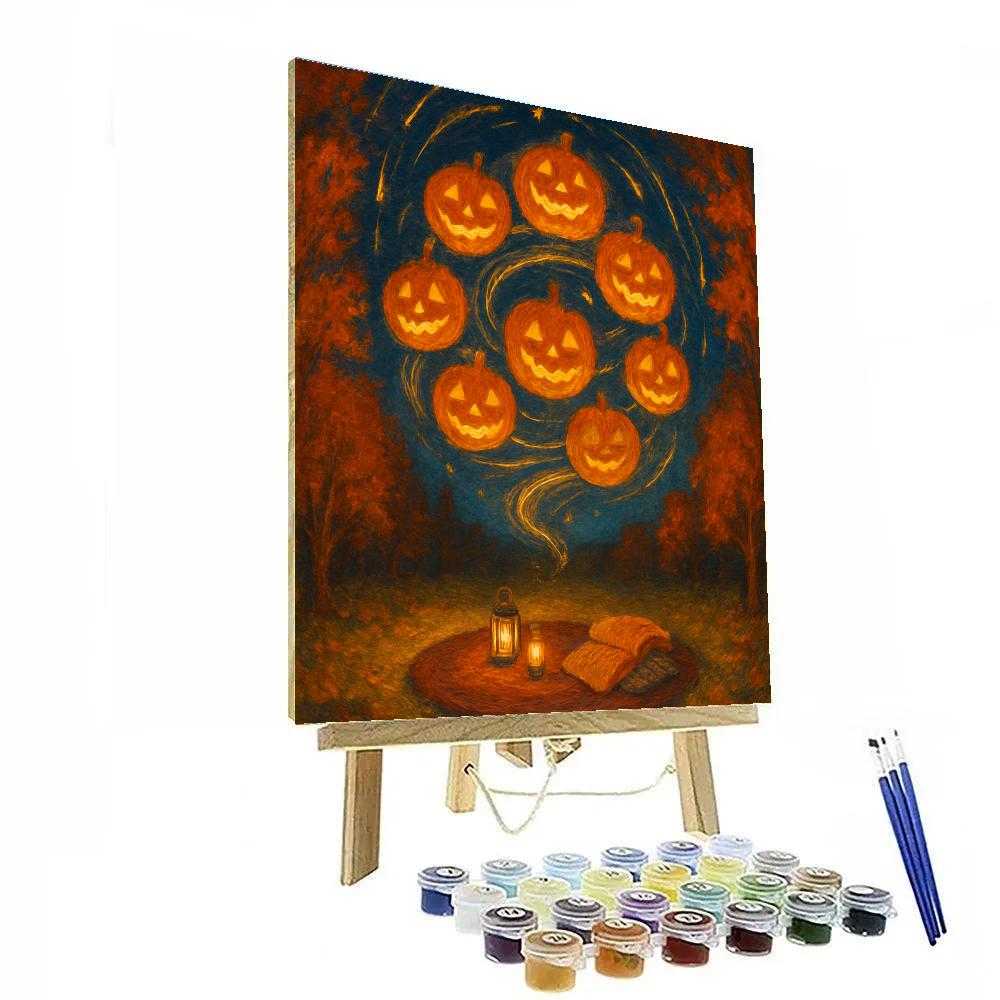 The Carousel Of Jack O Lantern Meteors Paint by numbers kits