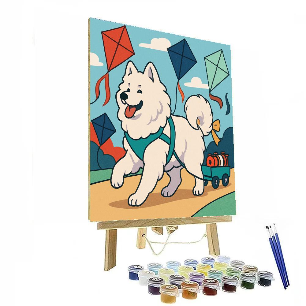 Kite Festival Dog Parade paint by color