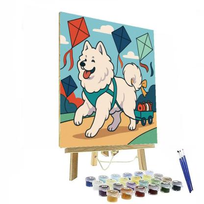 Kite Festival Dog Parade paint by color