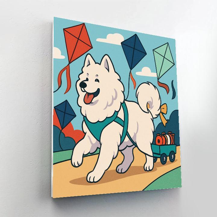 Kite Festival Dog Parade paint by color