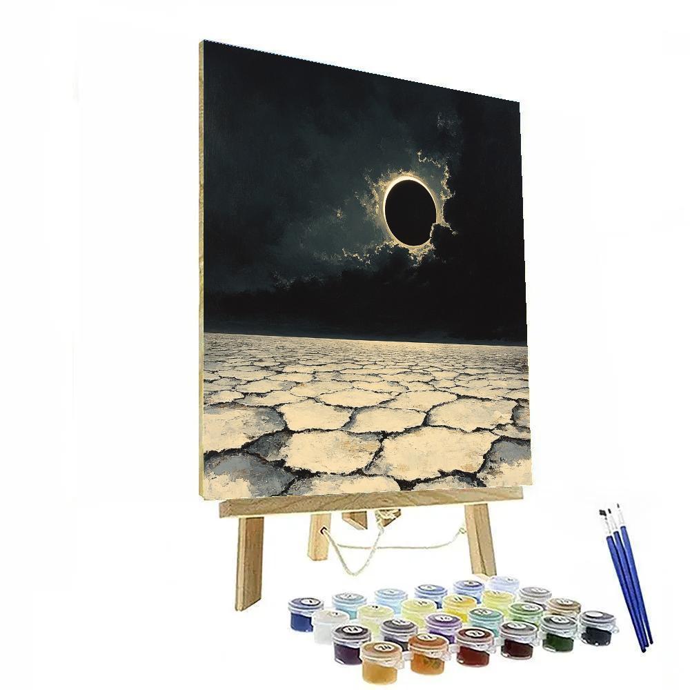 Francisco Goya Inspired Eclipse Over Desolate Salt Wastes paint by numbers