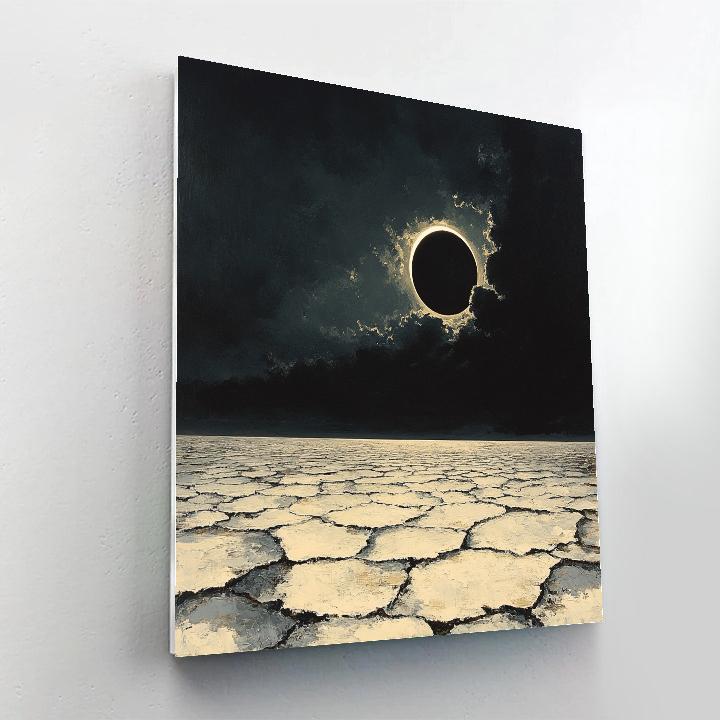 Francisco Goya Inspired Eclipse Over Desolate Salt Wastes paint by numbers
