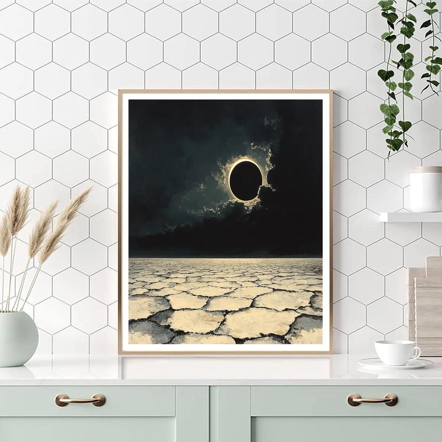 Francisco Goya Inspired Eclipse Over Desolate Salt Wastes paint by numbers