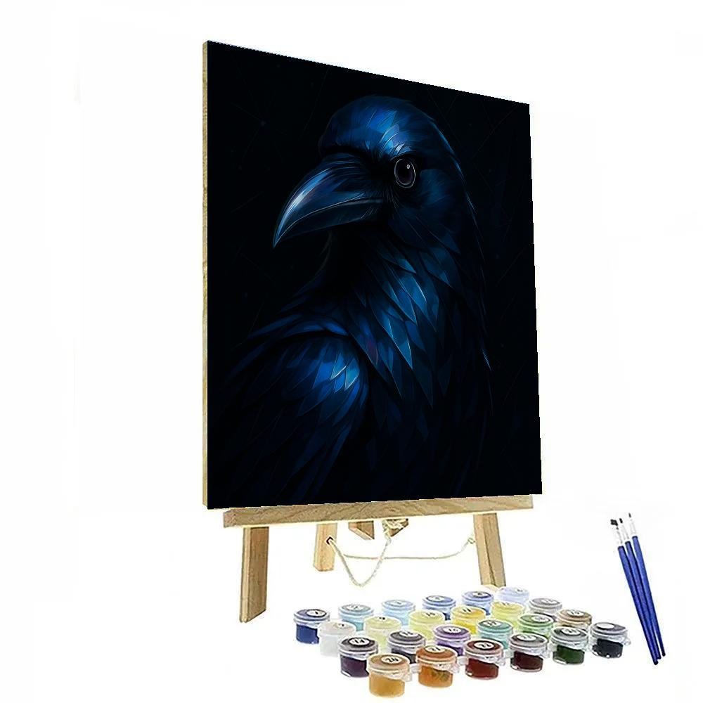 Starlit Raven Prism paint by numbers