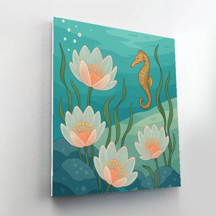 Flowers Driftglass Reef Garden painting number kit