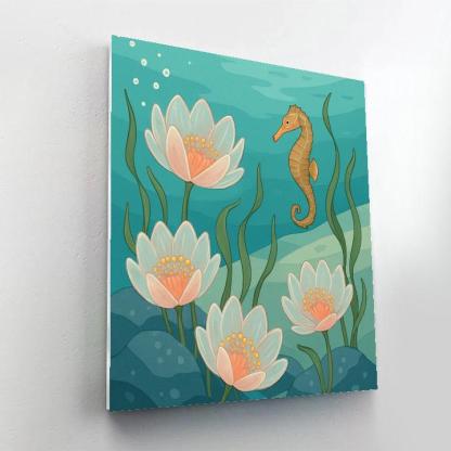 Flowers Driftglass Reef Garden painting number kit