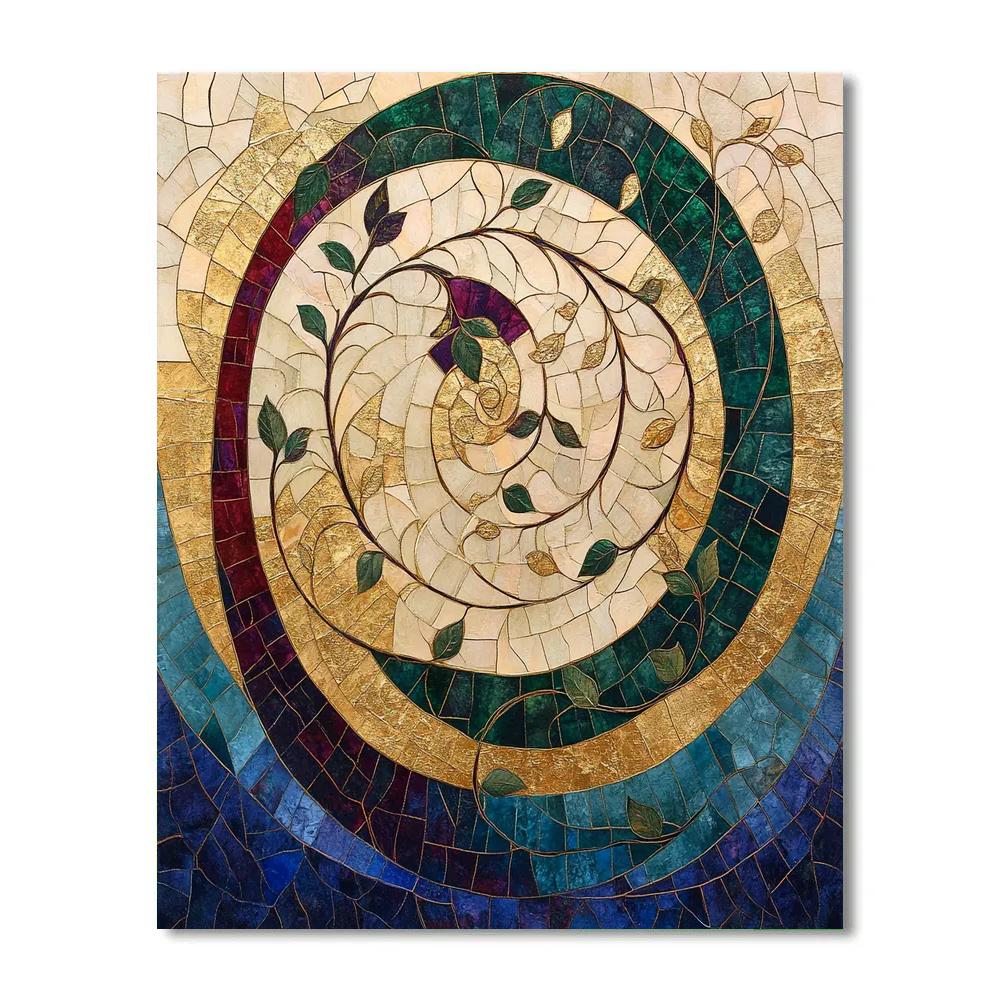 Gustav Klimt Inspired Nebula Garden Of Quiet Radiance paint by numbers