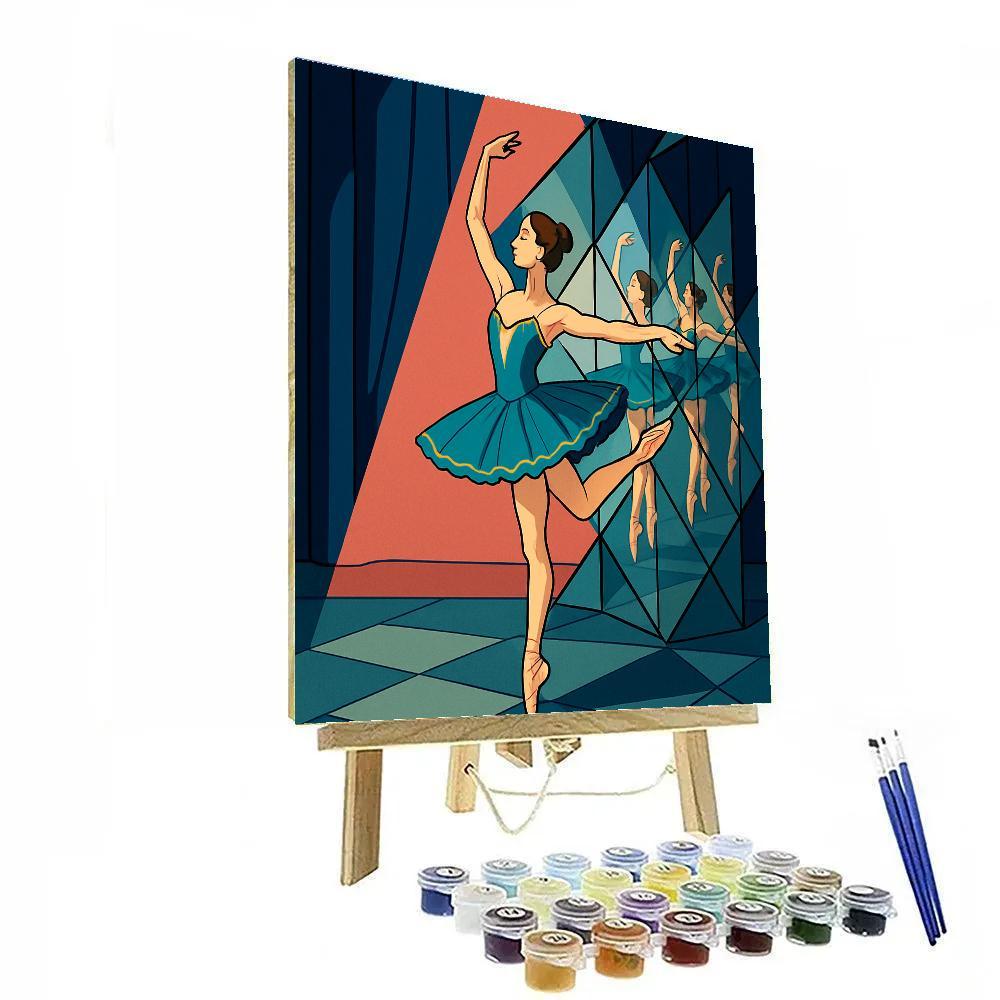 Kaleidoscope Mirror Ballet Stage paint by numbers