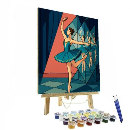 Kaleidoscope Mirror Ballet Stage paint by numbers