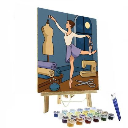 Moonlit Costume Atelier With Ballet Paint by numbers art