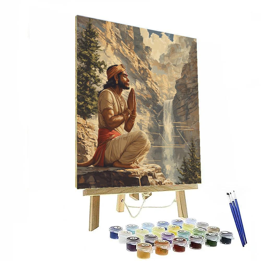 Hanuman Mountain Echo Training Numbered painting kits
